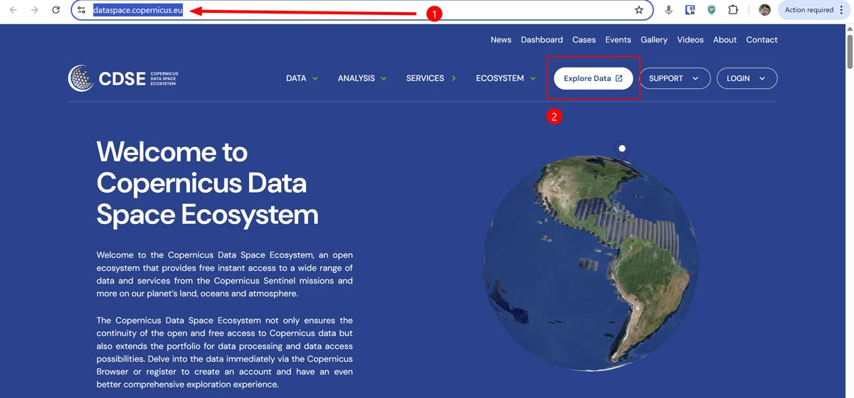 دانلود تصاویر سنتینل 2