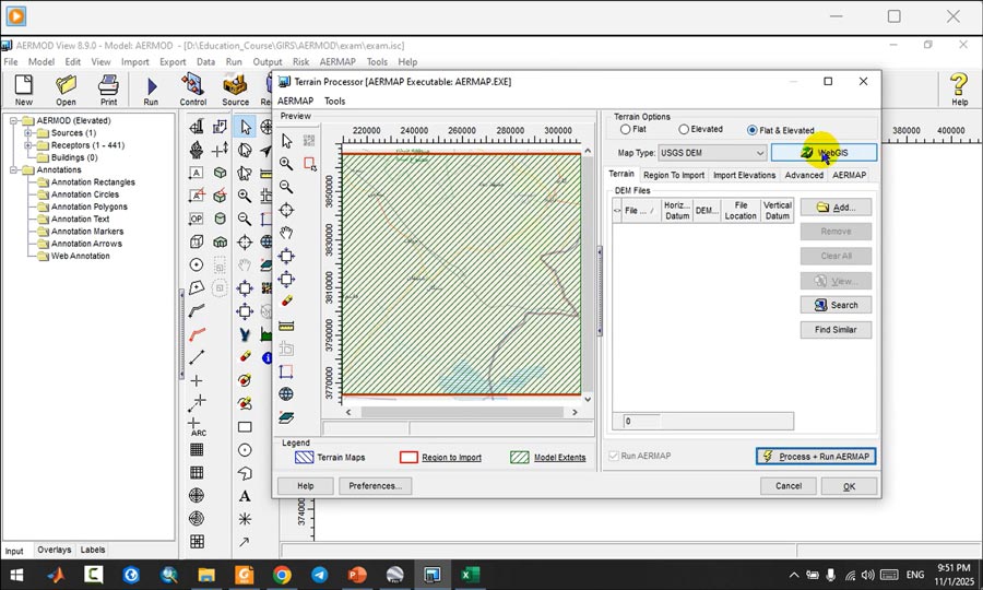 آموزش نرم افزار AERMOD